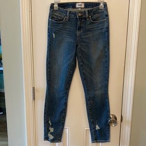 PAIGE Verdugo ankle distressed jeans